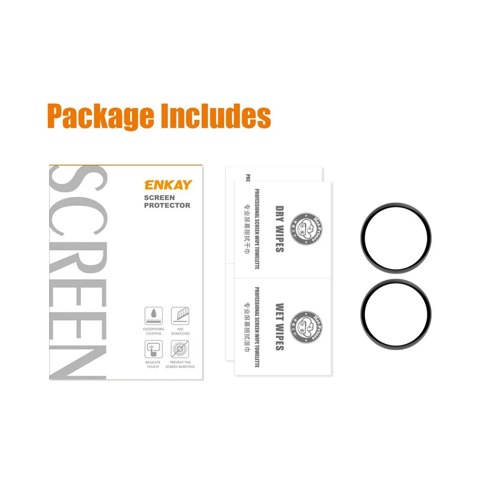 ENKAY HAT PRINCE 2Pcs / Set for Samsung Galaxy Watch 5 44mm Soft PC Edge Screen Protector 3D Curved Full Cover HD Clear PMMA Film - 7