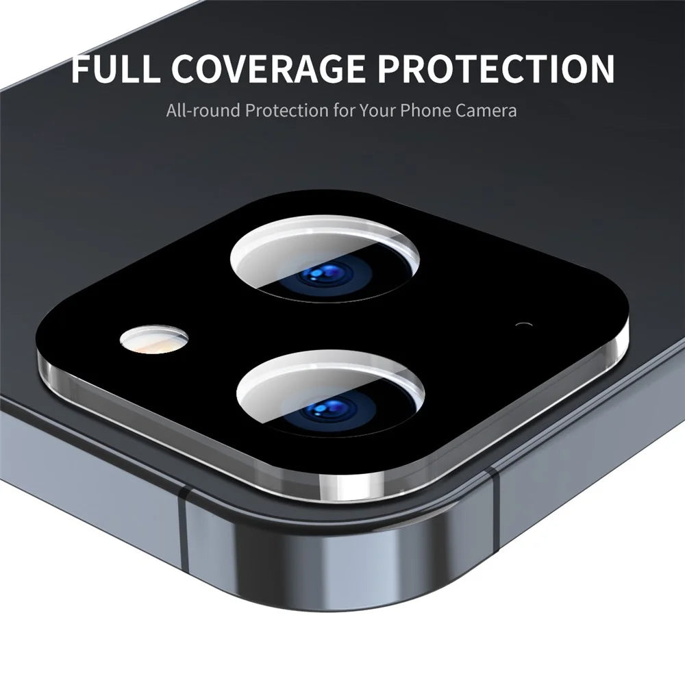ENKAY HAT PRINCE For iPhone 13 6.1 inch / 13 mini 5.4 inch Camera Lens Tempered Glass Film Full Cover Silk Printing Lens Protector - 2