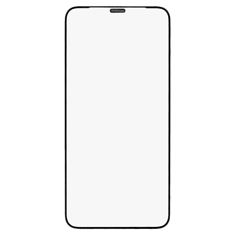 For iPhone 11 Pro Max / XS Max 6.5 inch 9H High Aluminum-silicon Glass Screen Protector Silk Printing Edge Anti-static Full Cover Ultra Clear Film with Dust-proof Net - 2