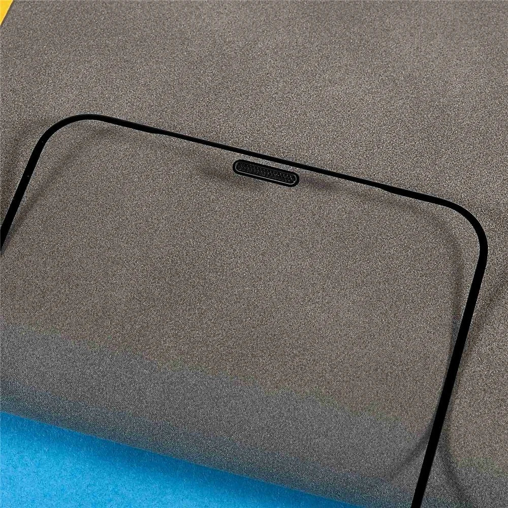 For iPhone 11 Pro Max / XS Max 6.5 inch 9H High Aluminum-silicon Glass Screen Protector Silk Printing Edge Anti-static Full Cover Ultra Clear Film with Dust-proof Net - 5