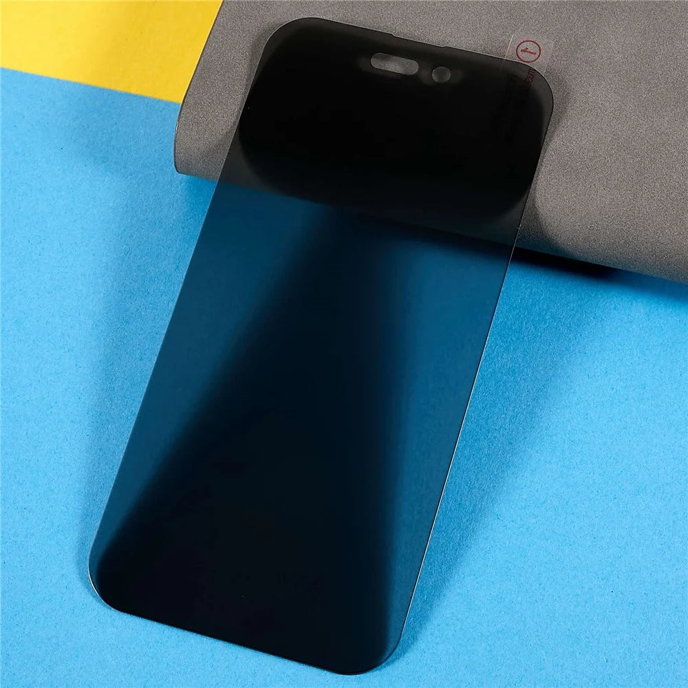 RURIHAI Full Glue Screen Protector for iPhone 14 Pro Max 6.7 inch, Easy Installation Anti-Spy Full Covering Tempered Glass Film - 3