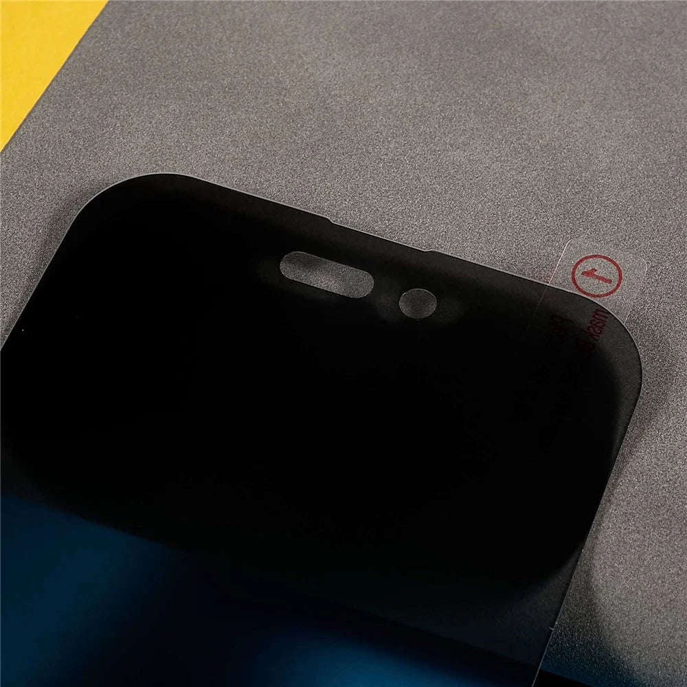 RURIHAI Full Glue Screen Protector for iPhone 14 Pro Max 6.7 inch, Easy Installation Anti-Spy Full Covering Tempered Glass Film - 4