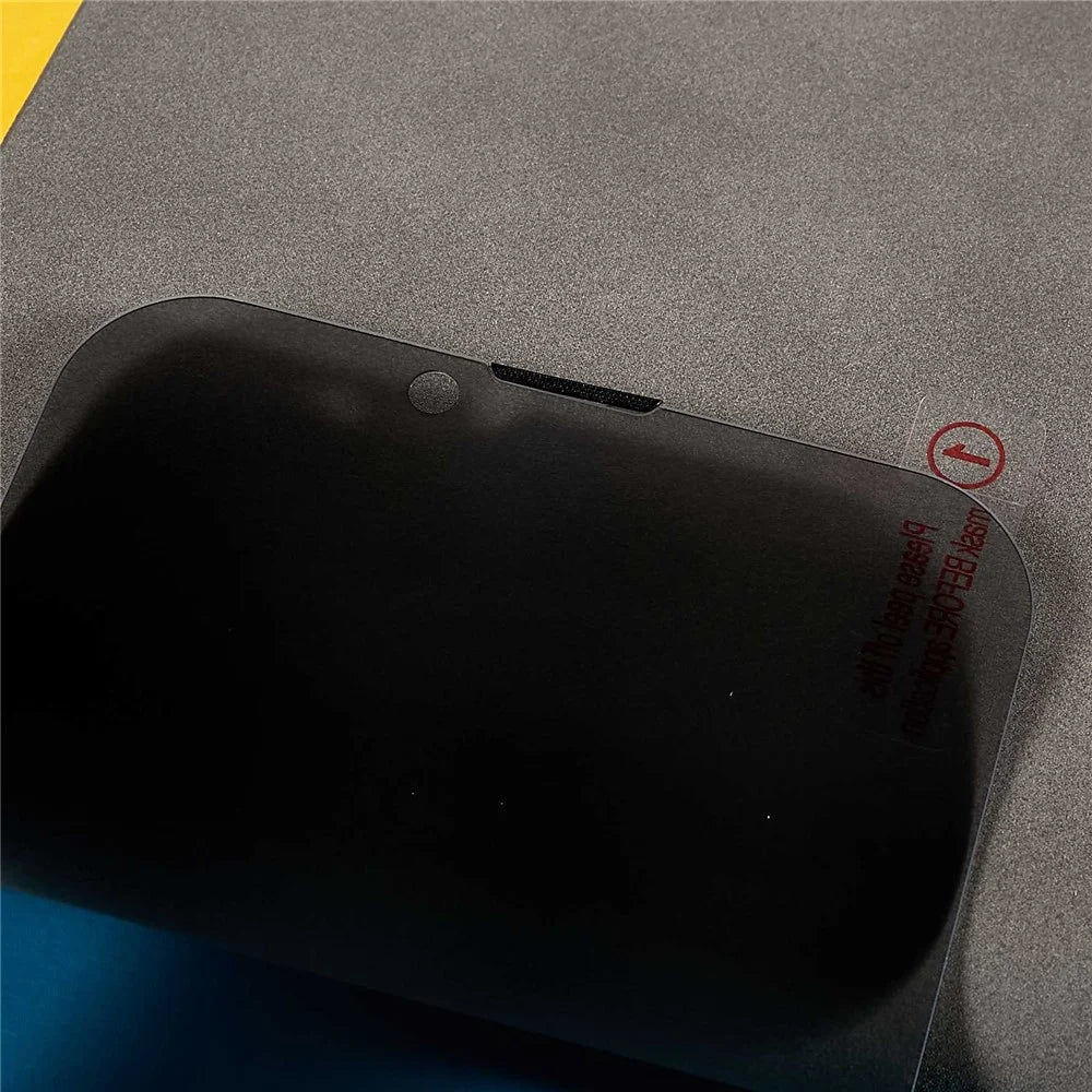 RURIHAI Anti-Spy Screen Protector for iPhone 14 Plus, Full Glue Full Covering Tempered Glass Film Shatterproof Easy Installation Film - 4
