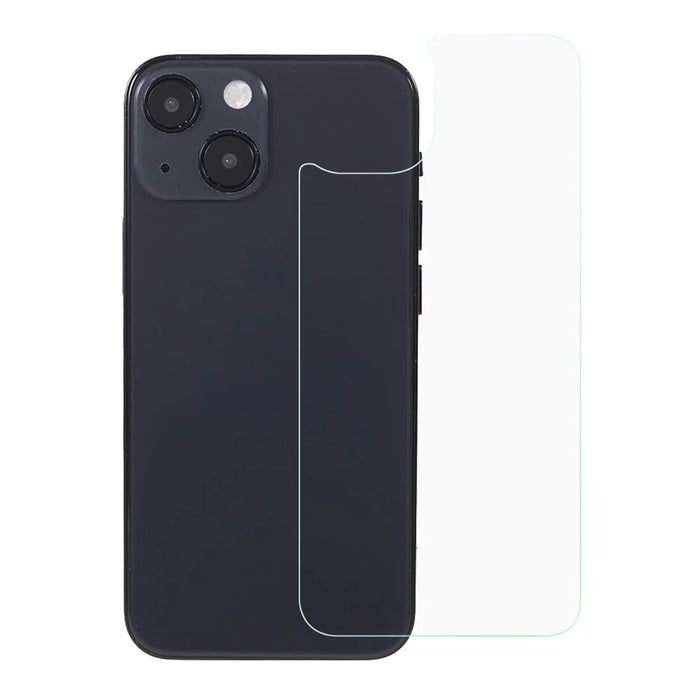 For iPhone 14 Plus Phone Back Tempered Glass Film 0.3mm Arc Edge Explosion-proof Screen Protector - 1