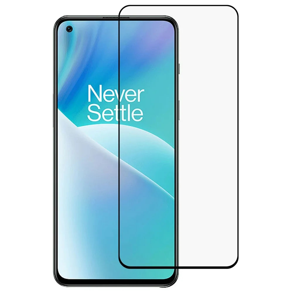 For OnePlus Nord 2T 5G Full Cover Anti-abrasion Screen Protector Full Glue Silk Printing Anti-dust Tempered Glass Film - 1