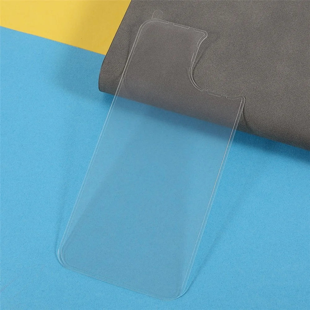 For iPhone 14 Plus Temepred Glass Back Film Anti-Explosion Side Glue Phone Back Cover Protector - 5