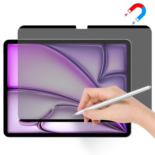 For iPad Air 11 (2026) / (2025) / (2024) Privacy Screen Protector Detachable Magnetic Anti-Fingerprint PET Film - 1