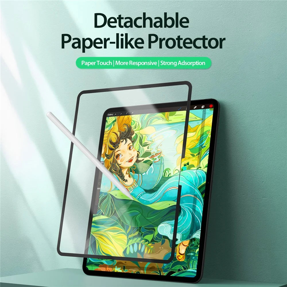 DUX DUCIS Naad Series for iPad Pro 13 (2025) / 13 (2024) Screen Protector Matte PET Paperfeel Film Removable, Reusable - 3