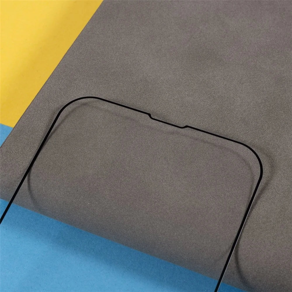 For iPhone 14 6.1 inch (Full Glue) 9D Full Covering Silk Print Tempered Glass Anti-wear Anti-abrasion Protective Film - 7