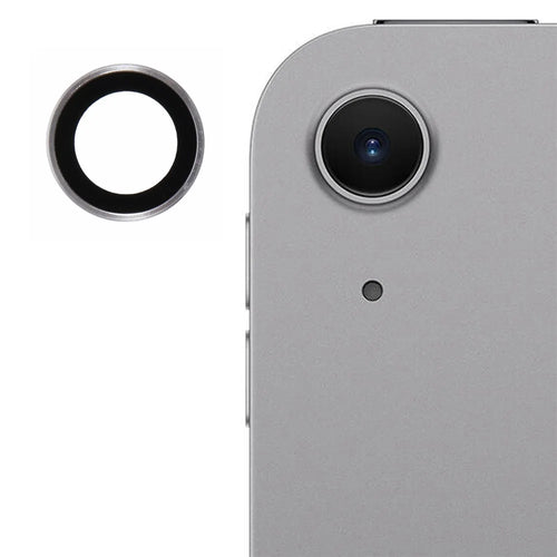 For iPad Air 11 (2026) / (2025) / (2024) / Air 13 (2026) / (2025) / (2024) Camera Lens Protector Metal + Tempered Glass Lens Film - Silver - 1
