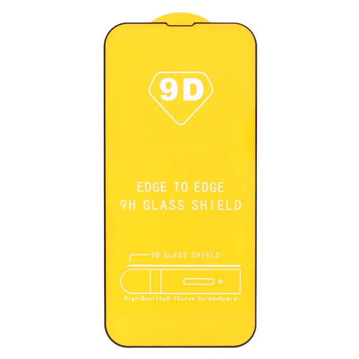 For iPhone 14 Plus 9D Full Coverage Silk Print HD Tempered Glass Film Full Glue Anti-explosion Screen Protector - 3