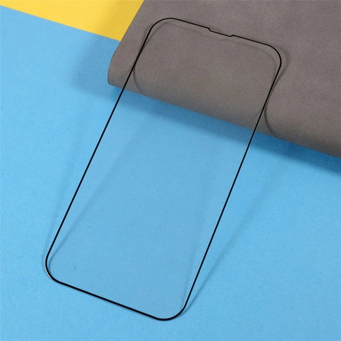 For iPhone 14 Plus 9D Full Coverage Silk Print HD Tempered Glass Film Full Glue Anti-explosion Screen Protector - 4