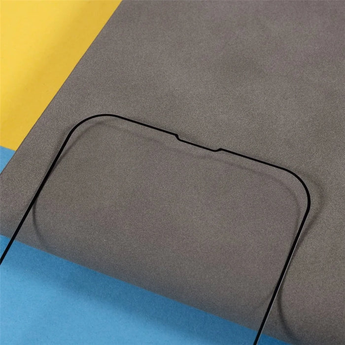 For iPhone 14 Plus 9D Full Coverage Silk Print HD Tempered Glass Film Full Glue Anti-explosion Screen Protector - 7