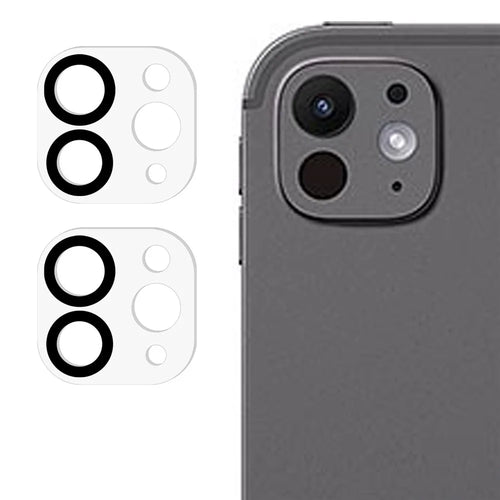 2Pcs for iPad Pro 11 (2024) / Pro 13 (2024) Camera Lens Protector Silk Printing 3D Arc Edge Tempered Glass Film - 1