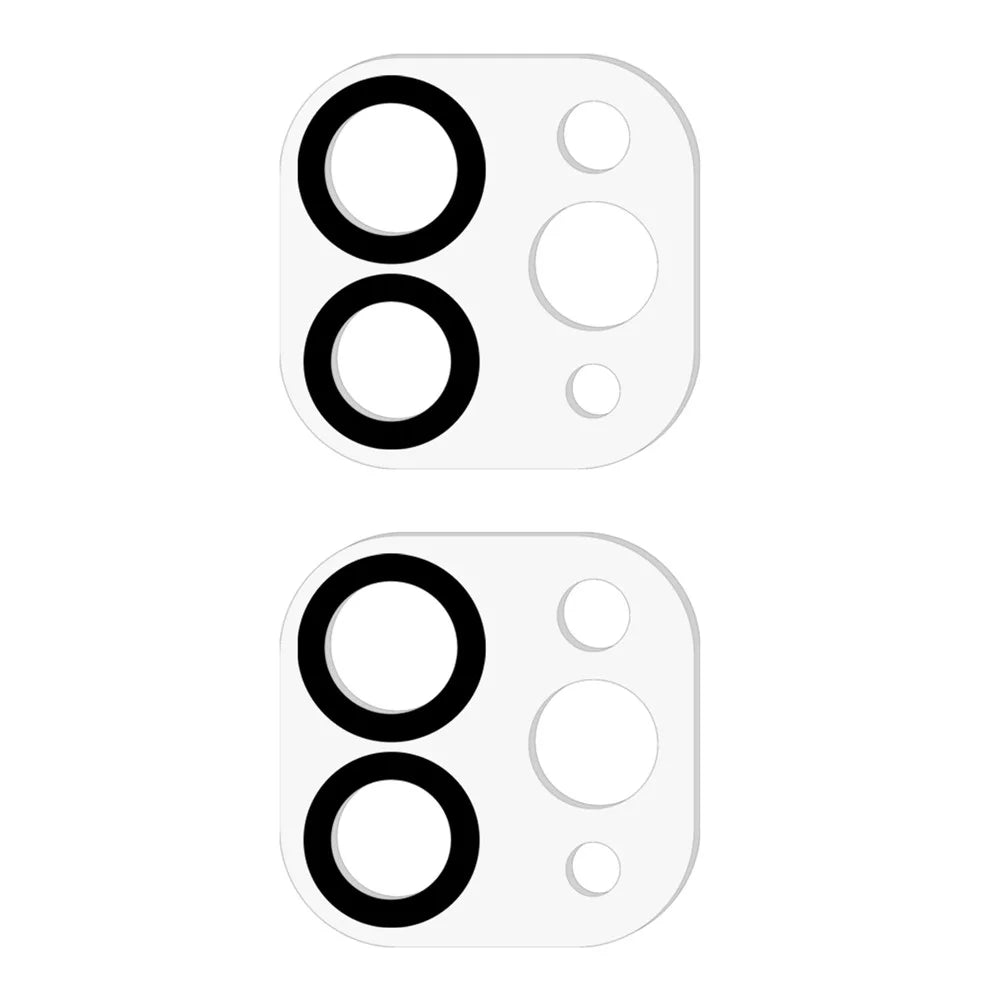 2Pcs for iPad Pro 11 (2024) / Pro 13 (2024) Camera Lens Protector Silk Printing 3D Arc Edge Tempered Glass Film - 2