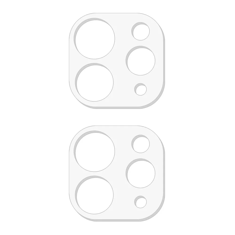 2Pcs For iPad Pro 11 (2024) / Pro 13 (2024) Tempered Glass Camera Lens Protector (3D Arc Edge) - 2