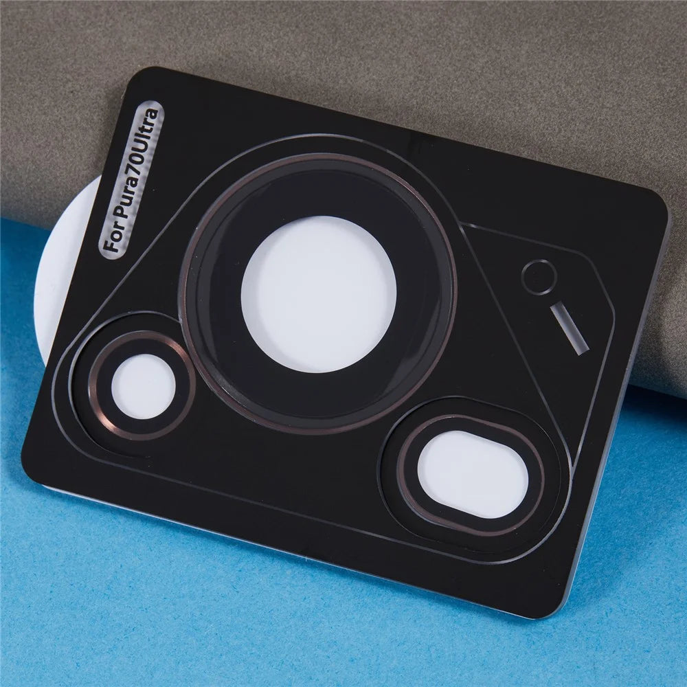 1 Set For Huawei Pura 70 Ultra Camera Lens Protector Tempered Glass Rear Lens Film -  Brown - 3