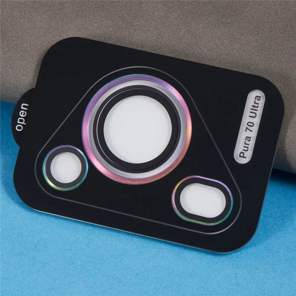1 Set For Huawei Pura 70 Ultra Tempered Glass Camera Lens Protector Individual Rear Lens Film -  Multi-Color - 3