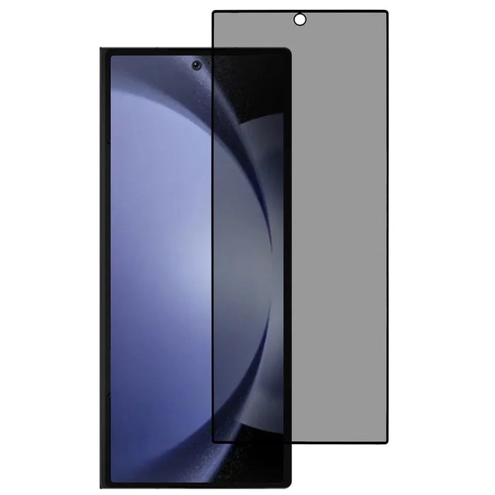 For Samsung Galaxy Z Fold6 5G Privacy Screen Protector Silk Printing Frame Full Glue Tempered Glass Film (Outer Screen) - 1