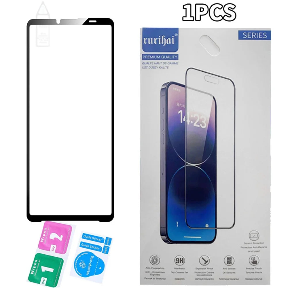 RURIHAI For Sony Xperia 10 VI Screen Protector HD Clear High Aluminum-Silicon Glass Film - 5