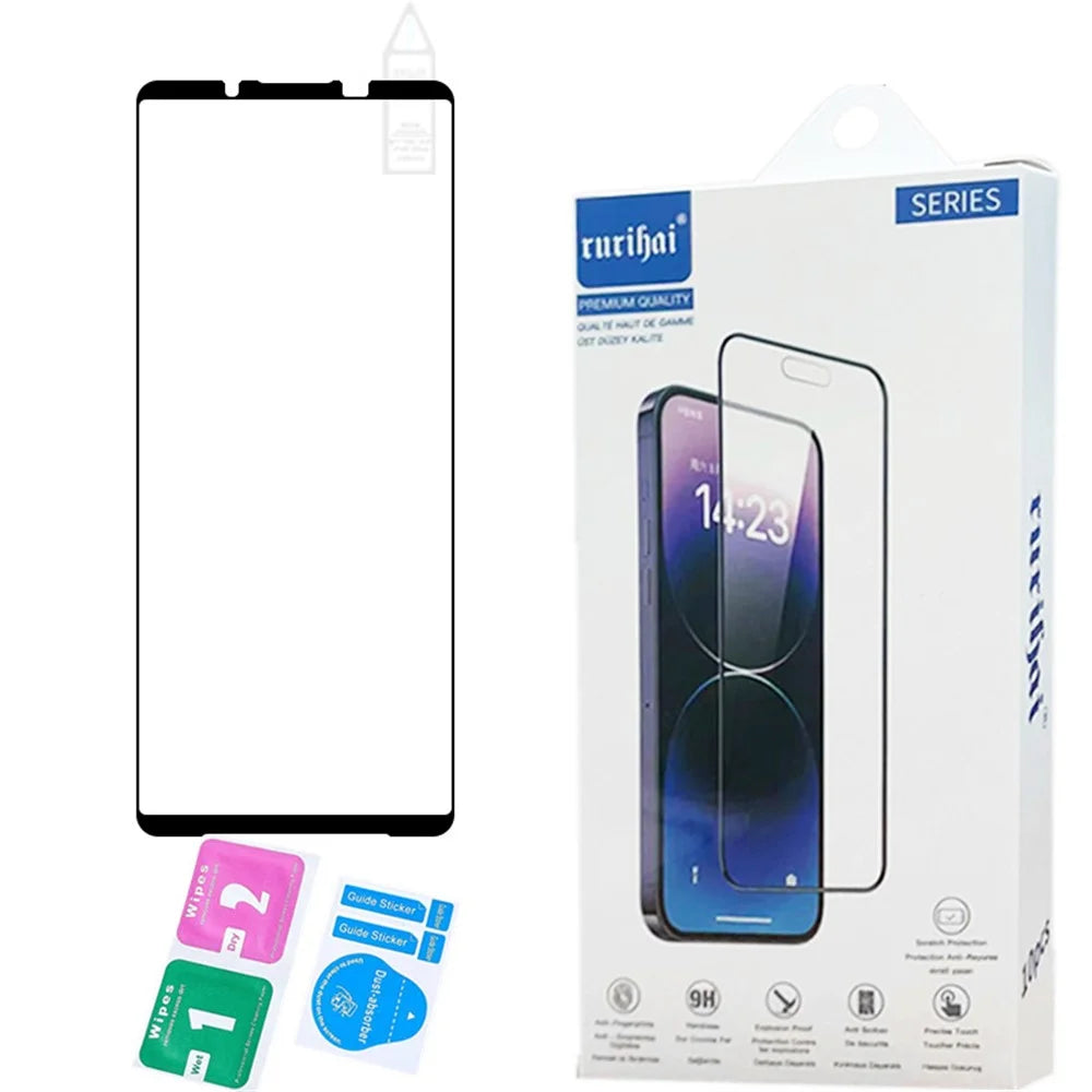 RURIHAI For Sony Xperia 1 VI Screen Protector High Aluminum-Silicon Glass Phone Screen Film - 5