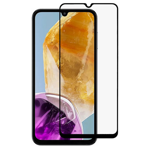 For Samsung Galaxy M15 5G Screen Protector Full-Coverage Tempered Glass Film (9D Side Glue) - 1