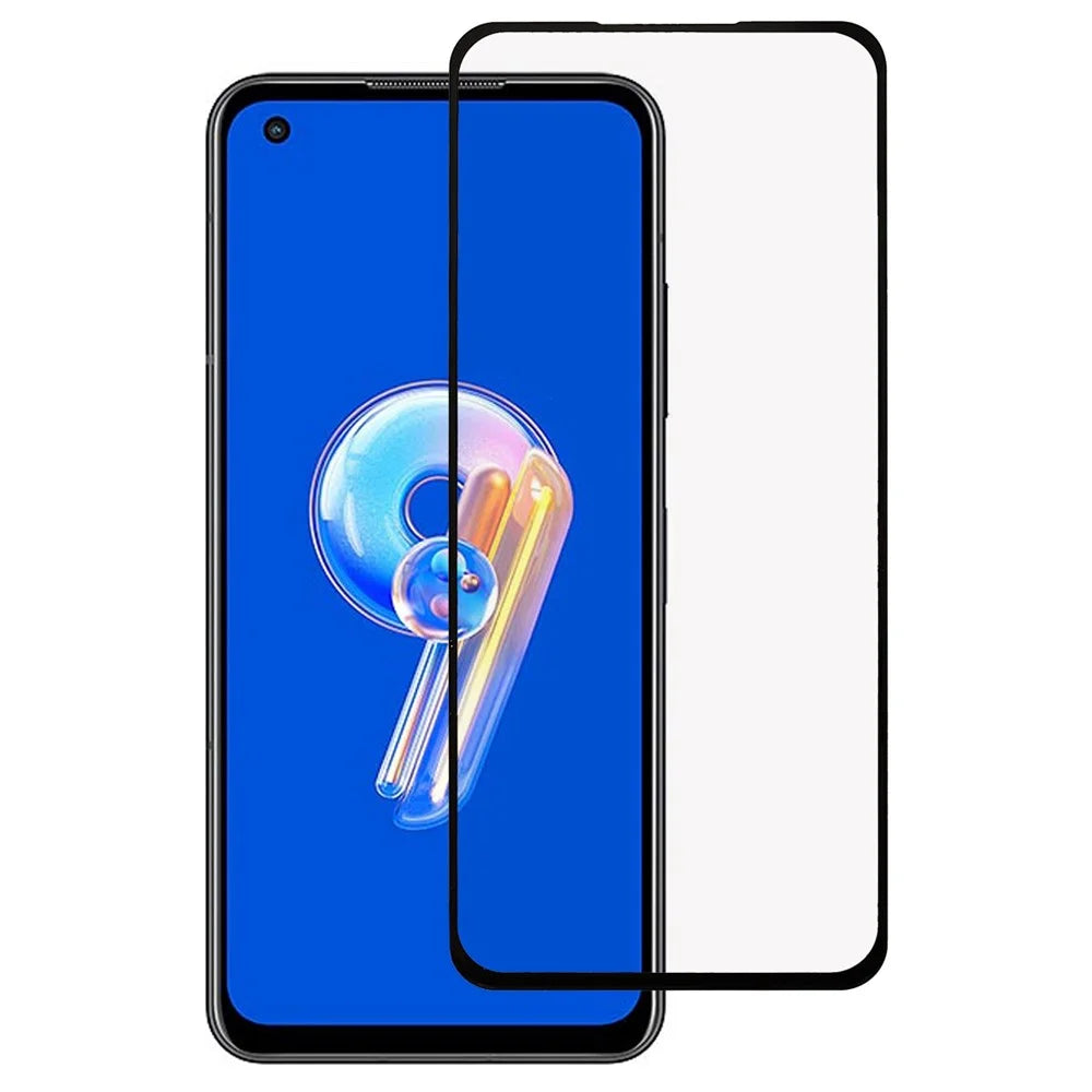 For Asus Zenfone 9 5G Full Covering Anti-wear Silk Printing Full Glue Film HD Tempered Glass Screen Protector - 1