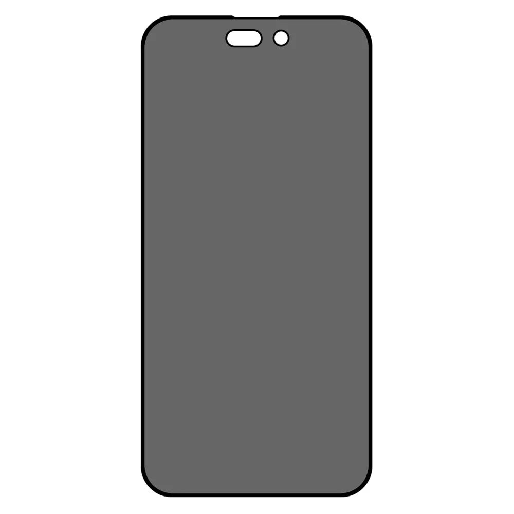 For iPhone 14 Pro Max 6.7 inch Full Coverage Anti-Spy Tempered Glass Film Full Glue Silk Printing Screen Protector - 2