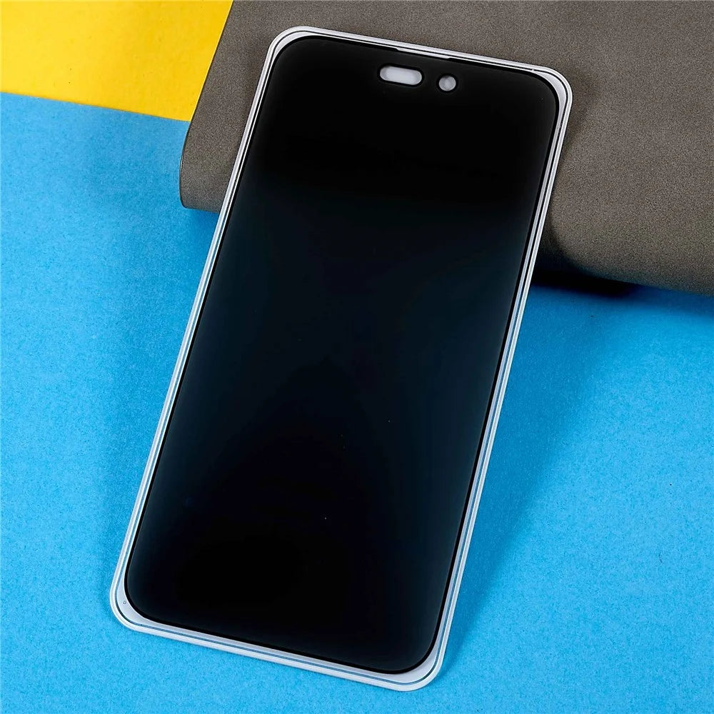For iPhone 14 Pro Max 6.7 inch Full Coverage Anti-Spy Tempered Glass Film Full Glue Silk Printing Screen Protector - 3