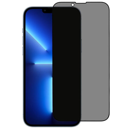 For iPhone 14 Plus Anti-spy Screen Protector Full Glue Bright Silk Printing Edge Matte Full Cover Tempered Glass Film - 1
