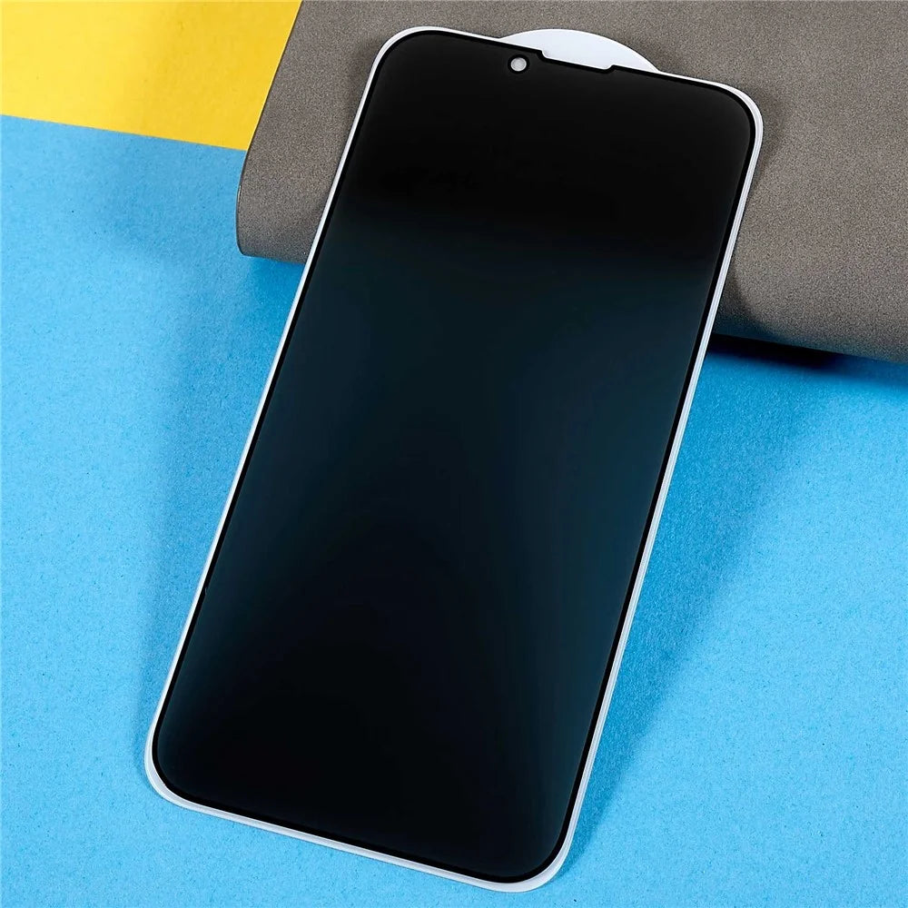 For iPhone 14 Plus Anti-spy Screen Protector Full Glue Bright Silk Printing Edge Matte Full Cover Tempered Glass Film - 3