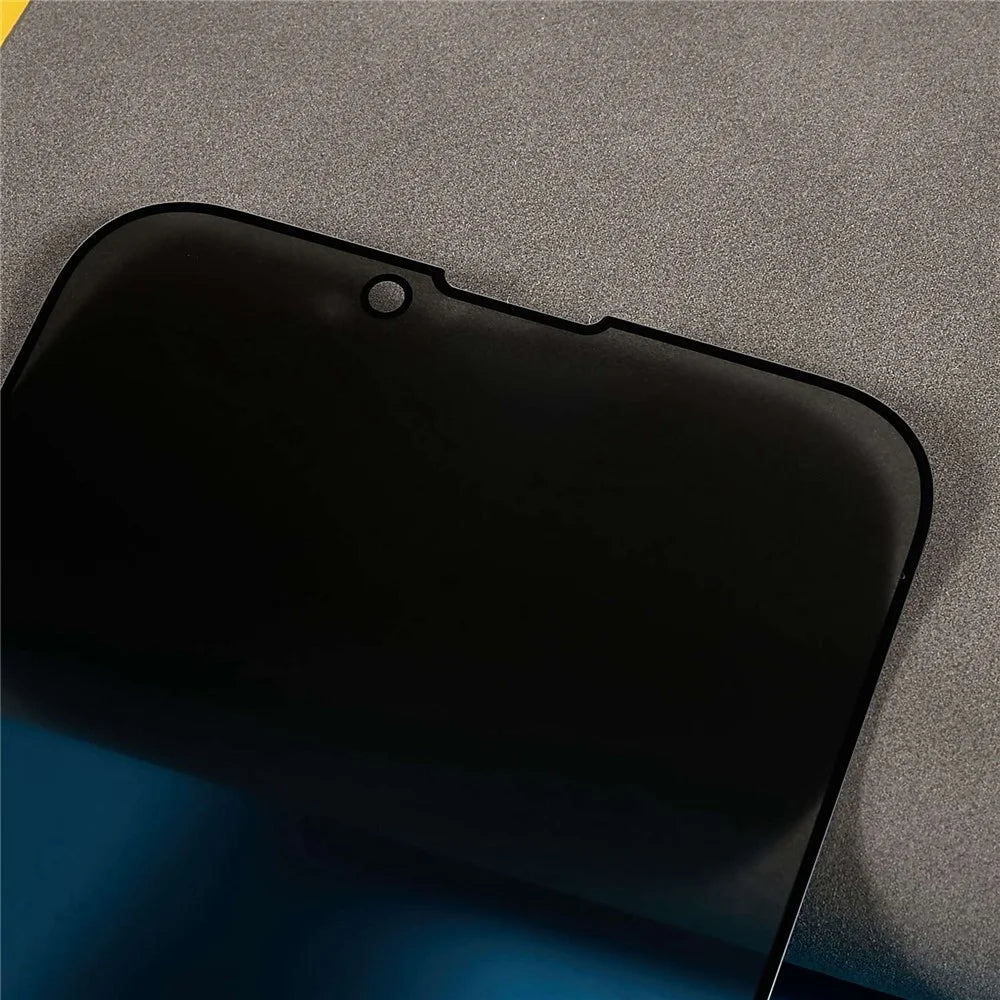 For iPhone 14 Plus Anti-spy Screen Protector Full Glue Bright Silk Printing Edge Matte Full Cover Tempered Glass Film - 5
