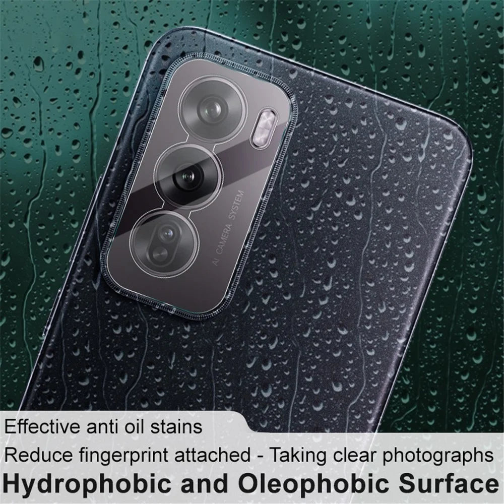 IMAK For Oppo Reno12 5G (Global) Camera Lens Protector + Acrylic Lens Cap Tempered Glass Lens Film - 3