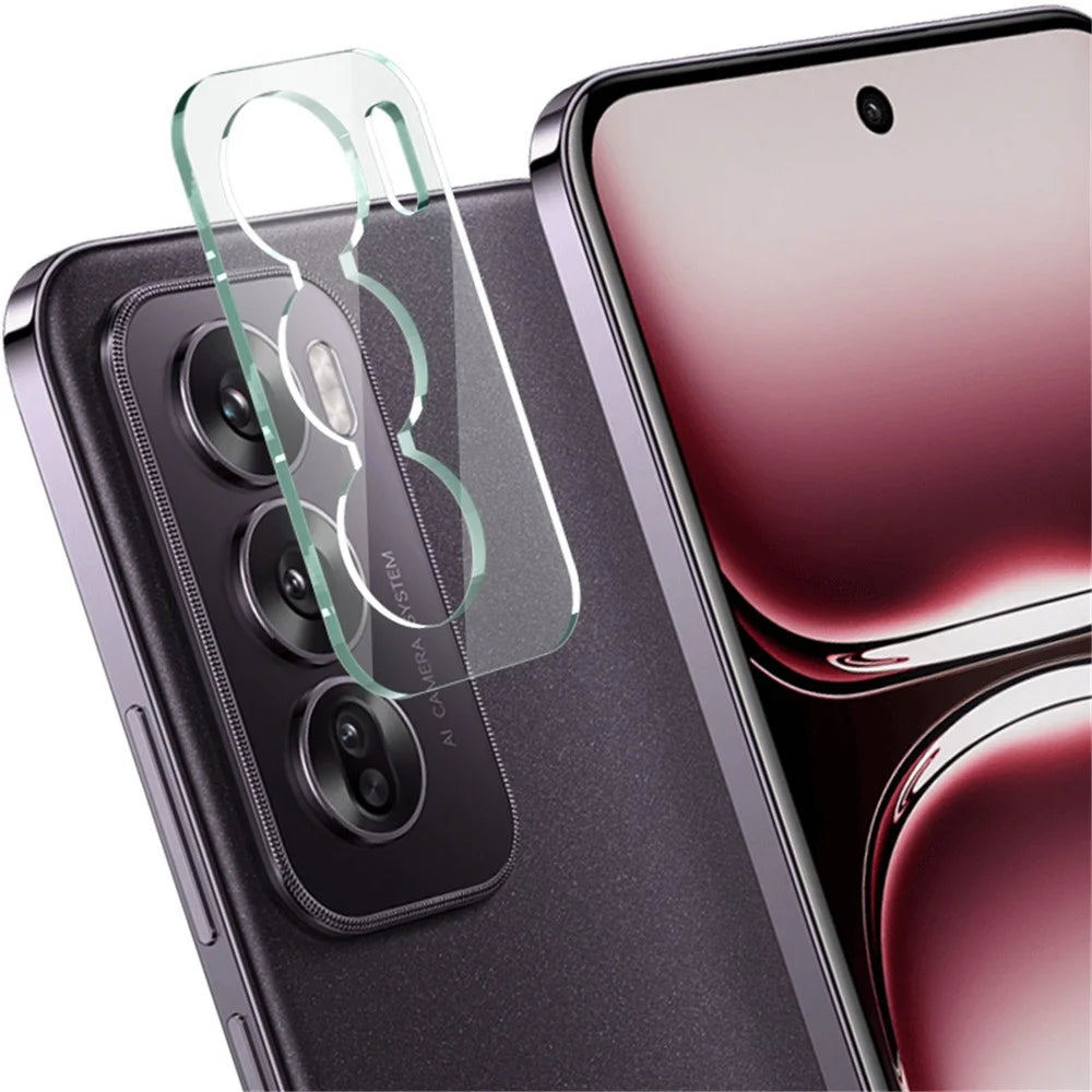 IMAK For Oppo Reno12 5G (Global) Camera Lens Protector + Acrylic Lens Cap Tempered Glass Lens Film - 5