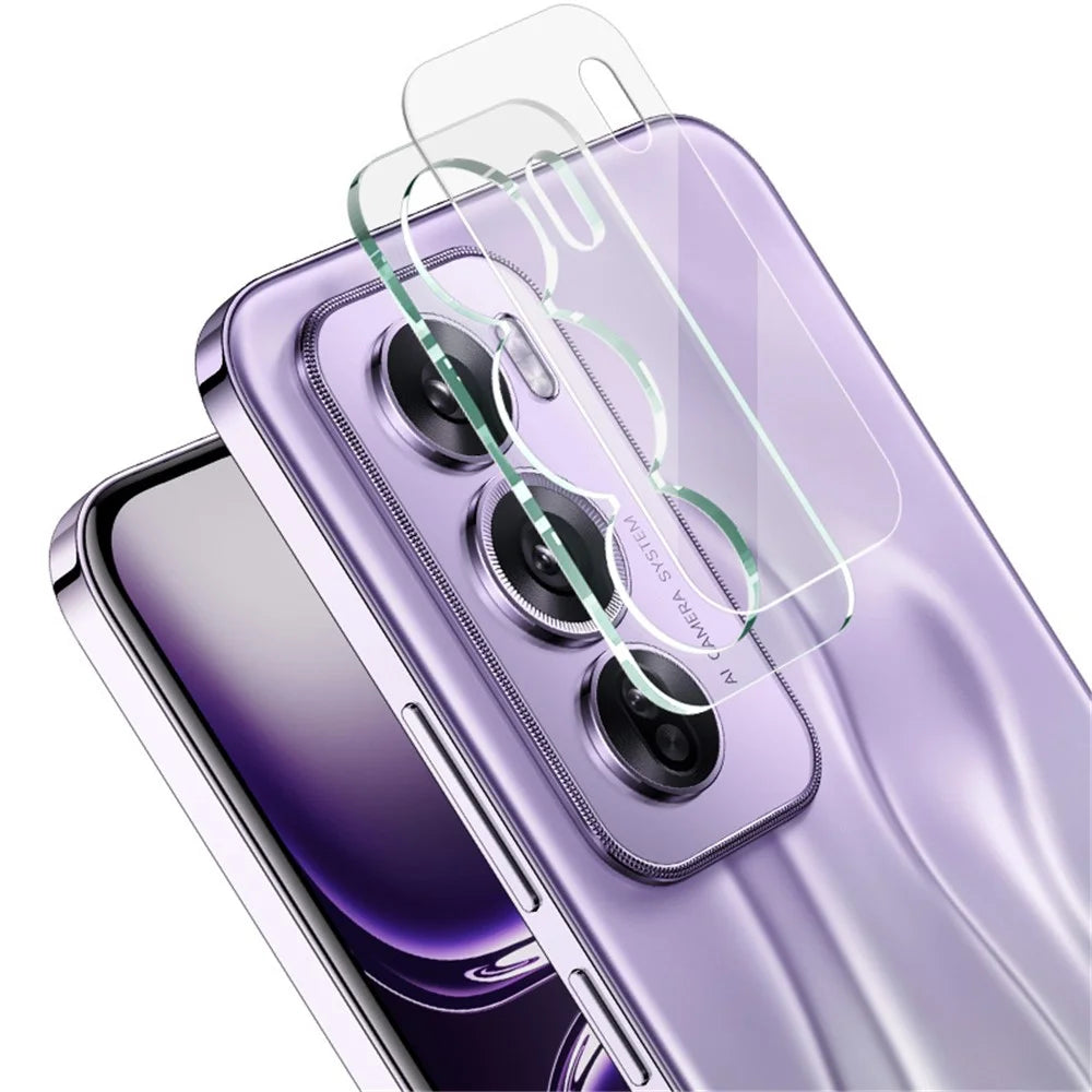 IMAK For Oppo Reno12 Pro 5G (Global) Camera Lens Protector Clear Acrylic Lens Cap + Tempered Glass Lens Film - 1