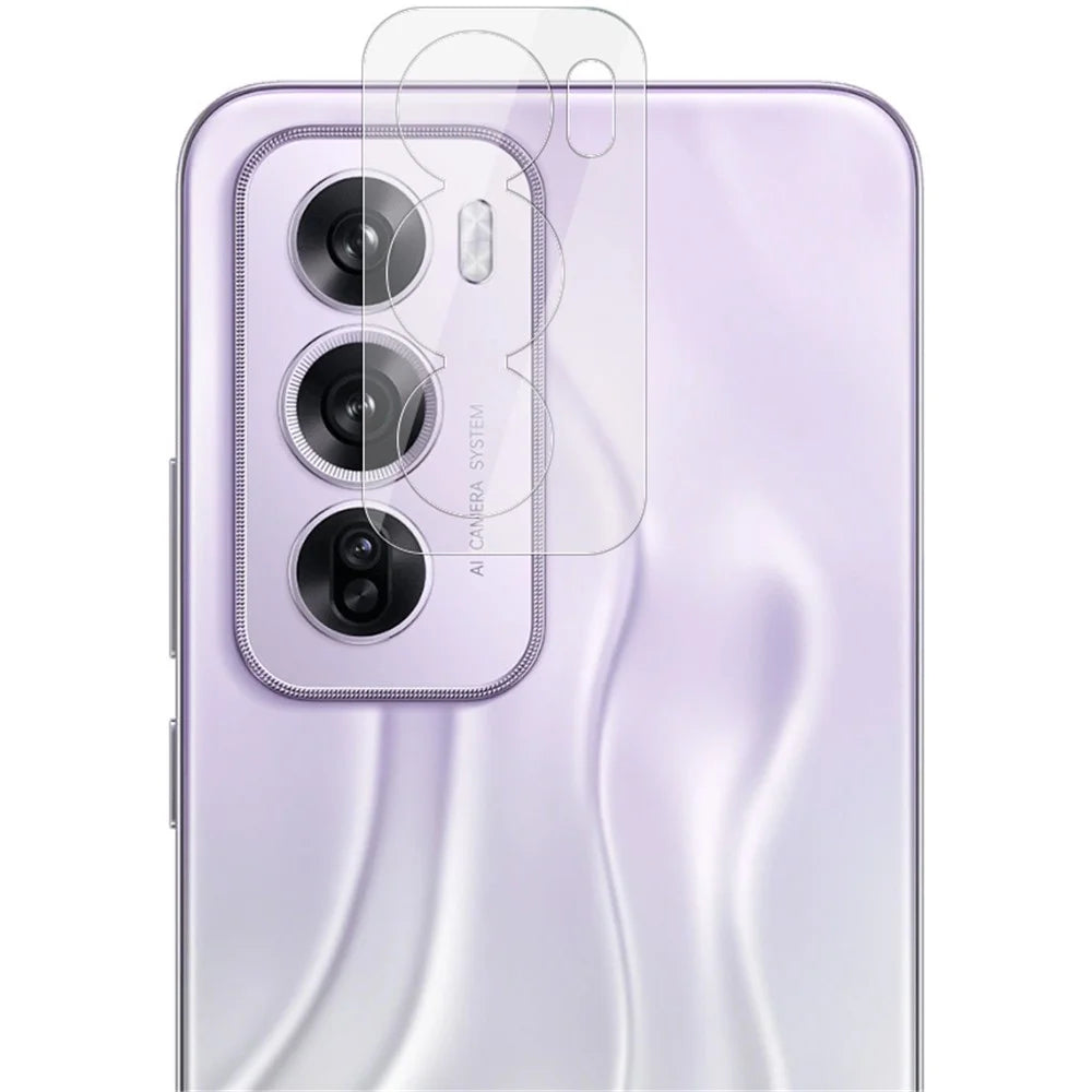IMAK For Oppo Reno12 Pro 5G (Global) Camera Lens Protector Clear Acrylic Lens Cap + Tempered Glass Lens Film - 6
