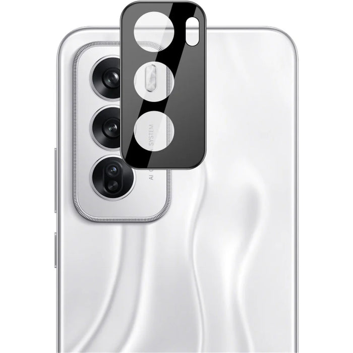 IMAK For Oppo Reno12 5G (Global) Tempered Glass Camera Lens Protector+Acrylic Lens Cap (Black Version) - 6