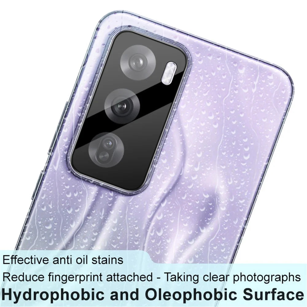 IMAK For Oppo Reno12 Pro 5G (Global) Camera Lens Protector+Acrylic Lens Cap Tempered Glass Film (Black Version) - 3