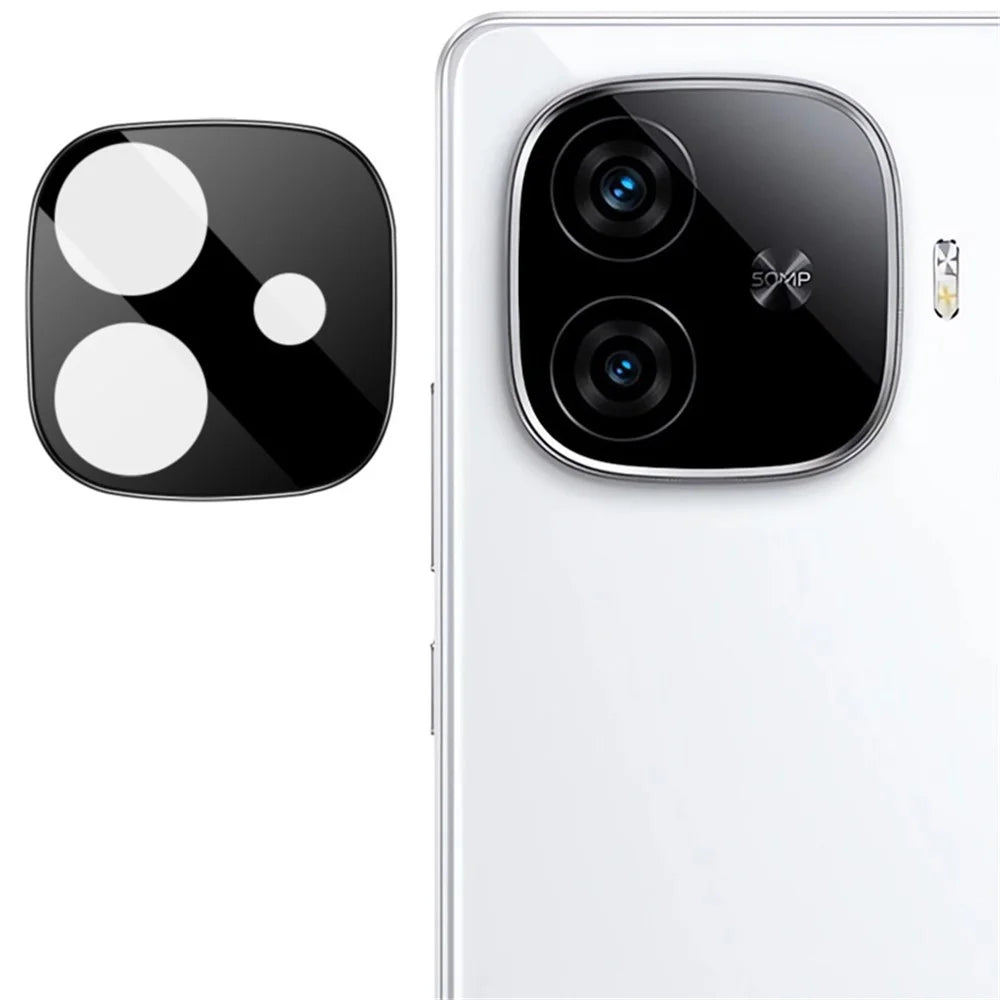 IMAK For vivo iQOO Z9 5G / Z9 Turbo 5G / Y200 GT 5G Camera Lens Protector Tempered Glass Film (Black Version) - 1