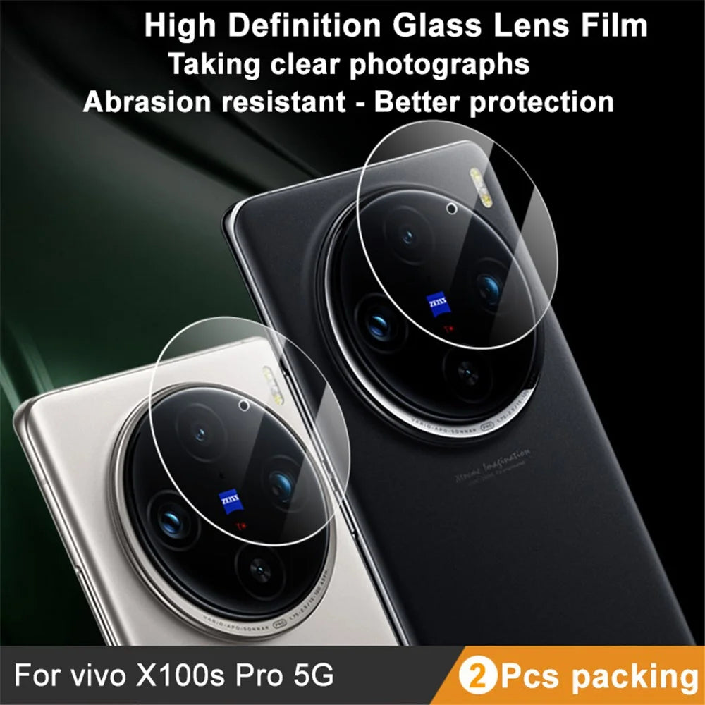 IMAK 2Pcs / Set for vivo X100 Pro 5G / X100s Pro 5G Camera Lens Film Tempered Glass Lens Protector - 2