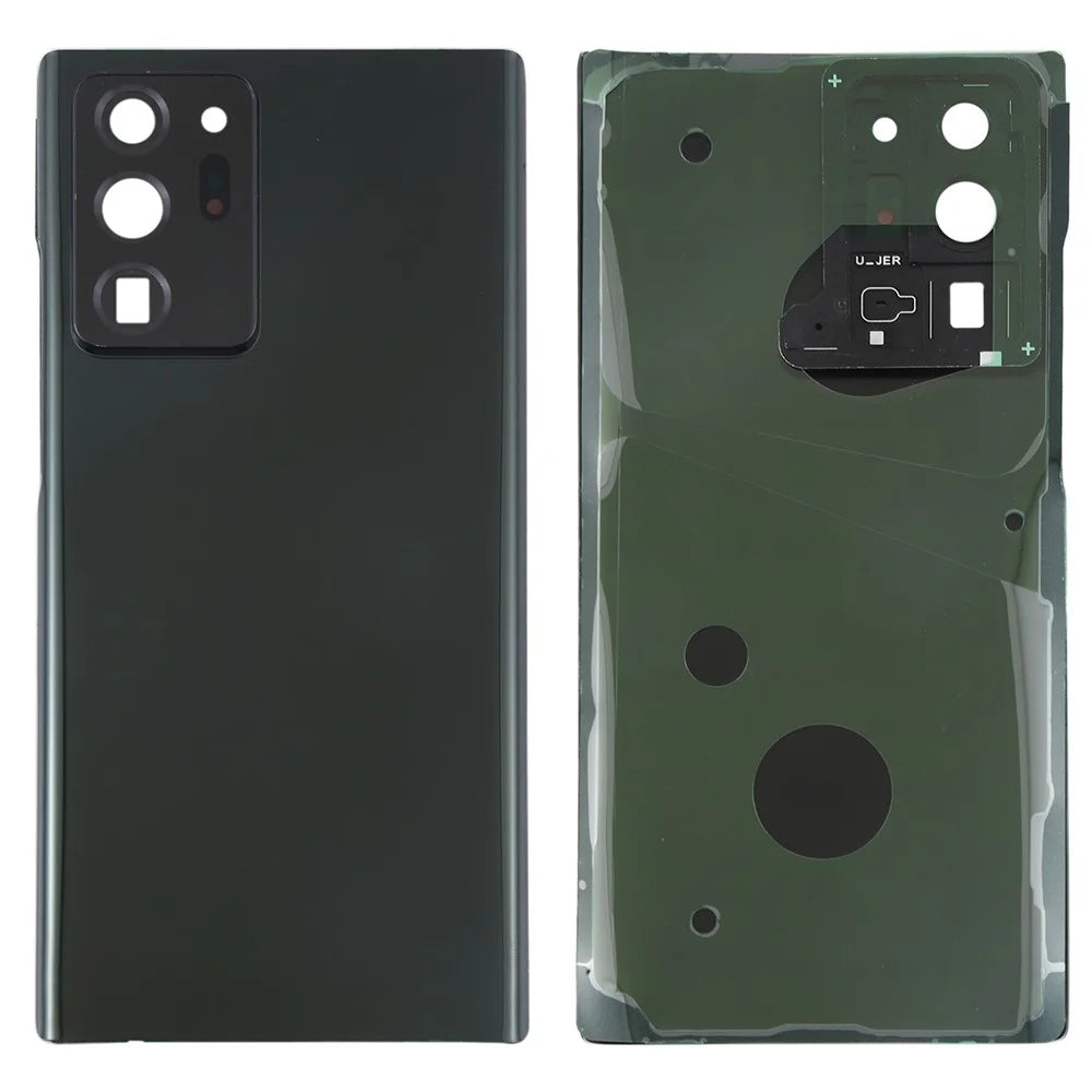 For Samsung Galaxy Note20 Ultra N985 / Note20 Ultra 5G N986 Battery Housing with Adhesive Sticker+Camera Lens Cover - Black - 1