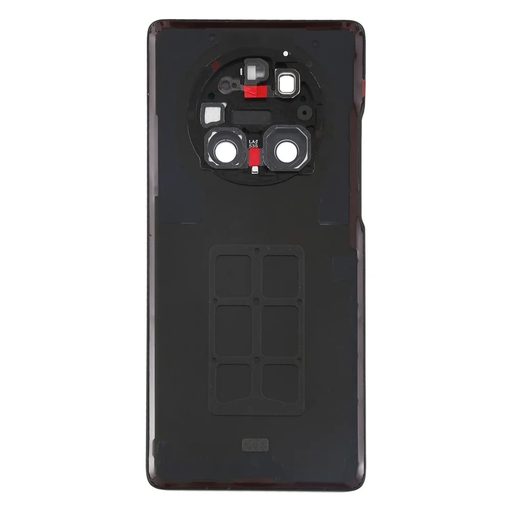 For Huawei Mate 40 Pro 5G Battery Housing with Adhesive Sticker + Camera Lens Cover - Black - 3