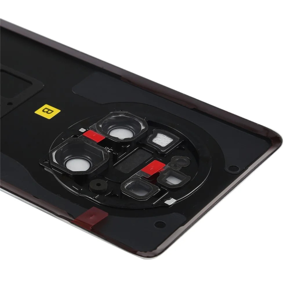 For Huawei Mate 40 Pro 5G Battery Housing with Adhesive Sticker + Camera Lens Cover - Black - 5