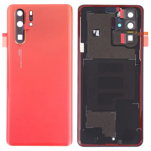 For Huawei P30 Pro Battery Housing with Adhesive Sticker+Camera Lens Cover - Orange - 1