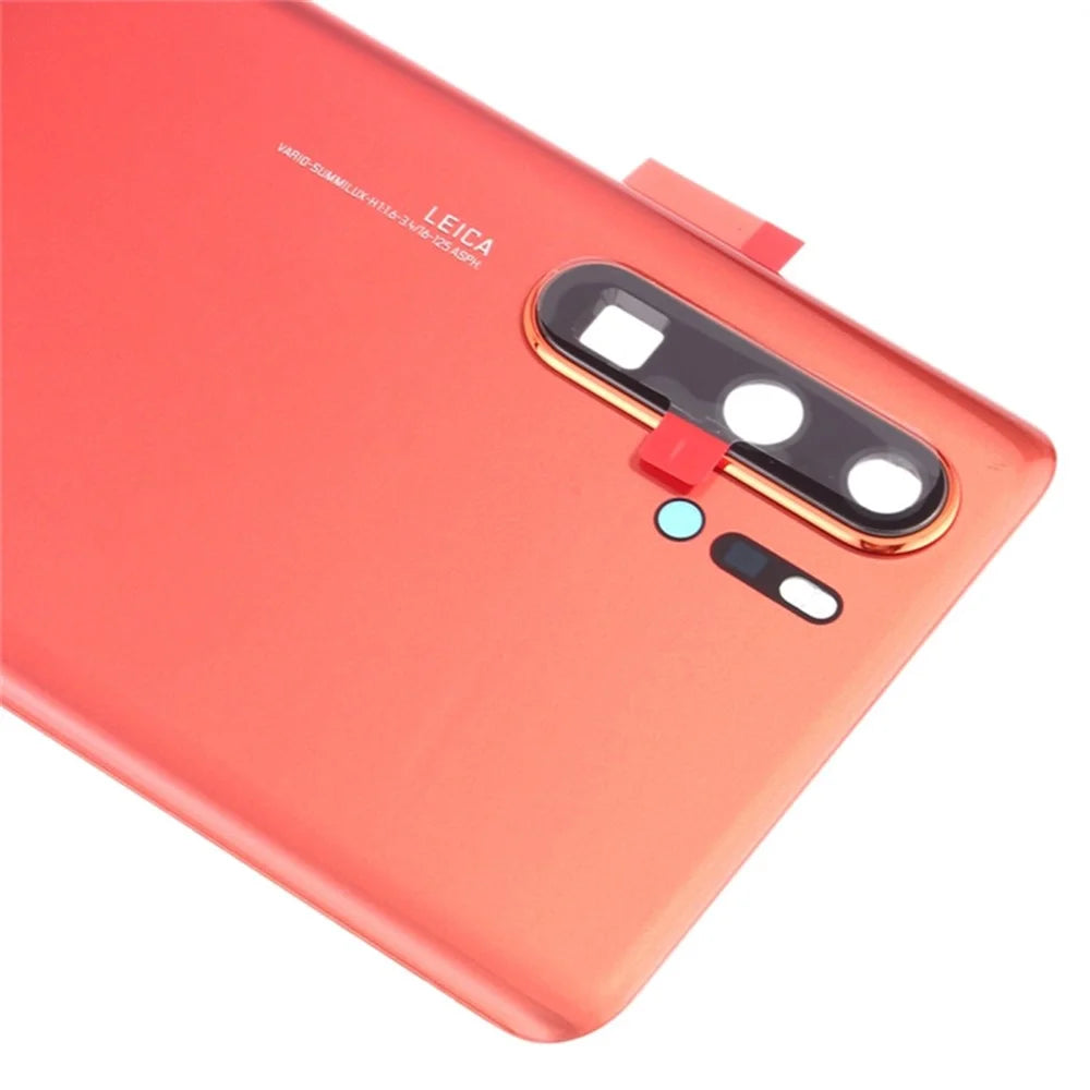 For Huawei P30 Pro Battery Housing with Adhesive Sticker+Camera Lens Cover - Orange - 4