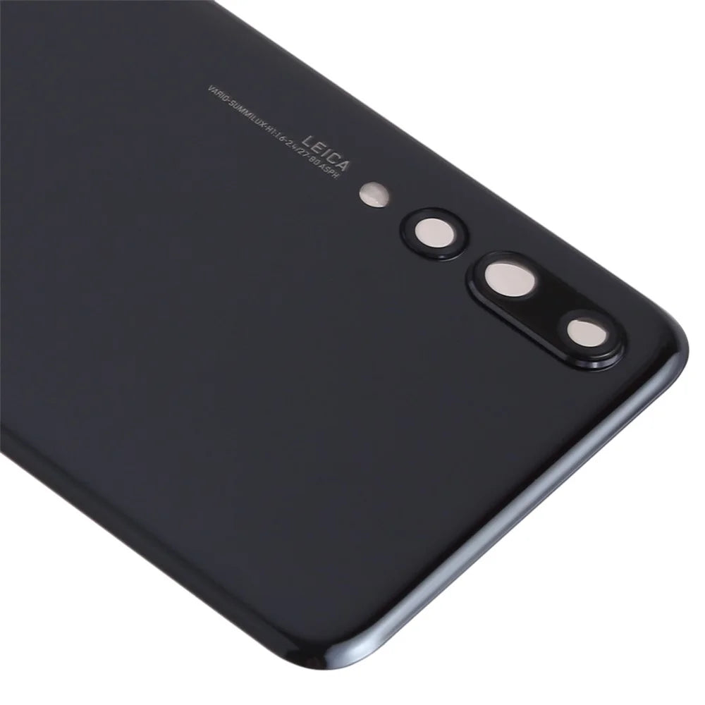 For Huawei P20 Pro Battery Housing with Adhesive Sticker+Camera Lens Cover - Black - 4