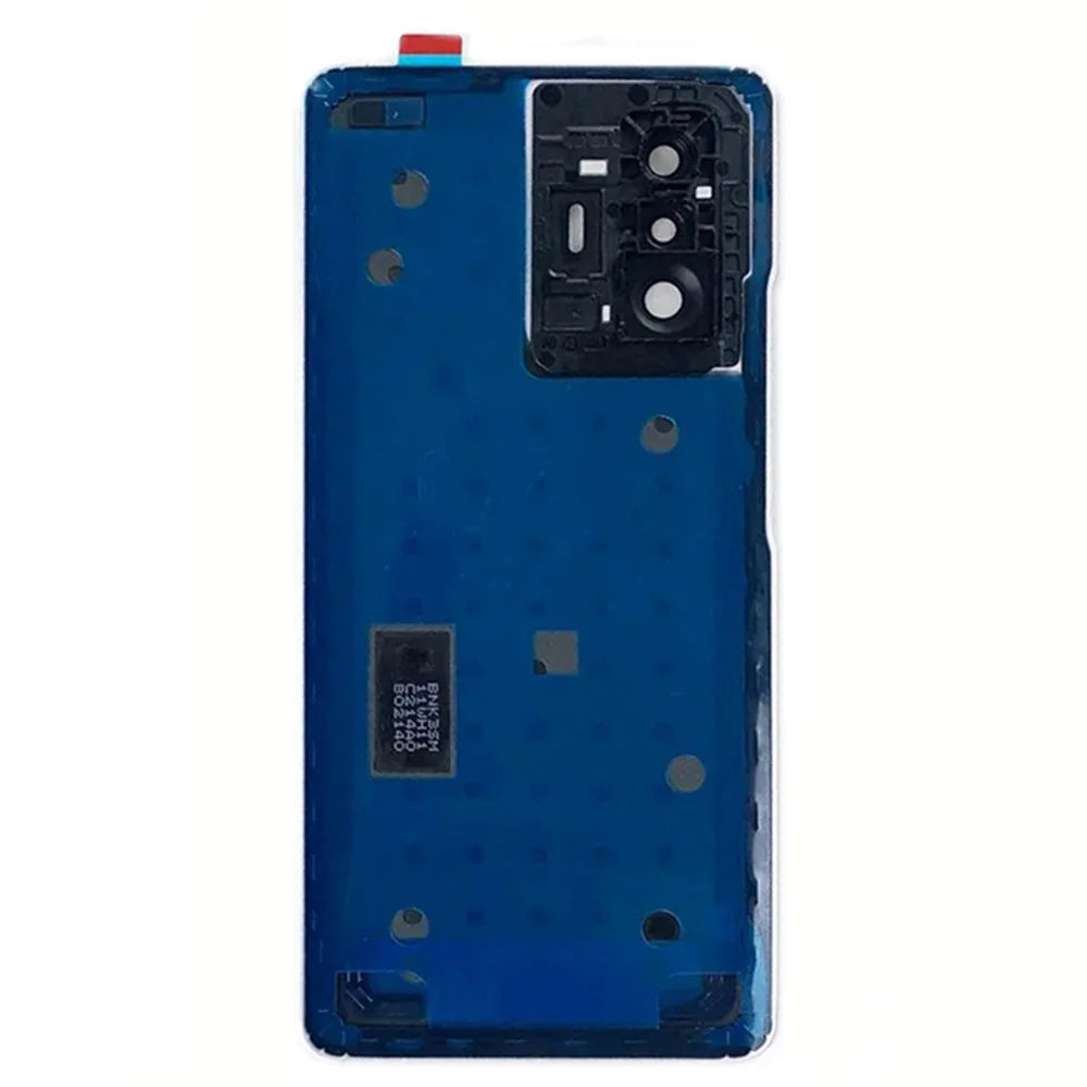 For Xiaomi 11T 5G / 11T Pro 5G Back Battery Housing Cover with Camera Ring Lens Cover Spare Part - Black - 3