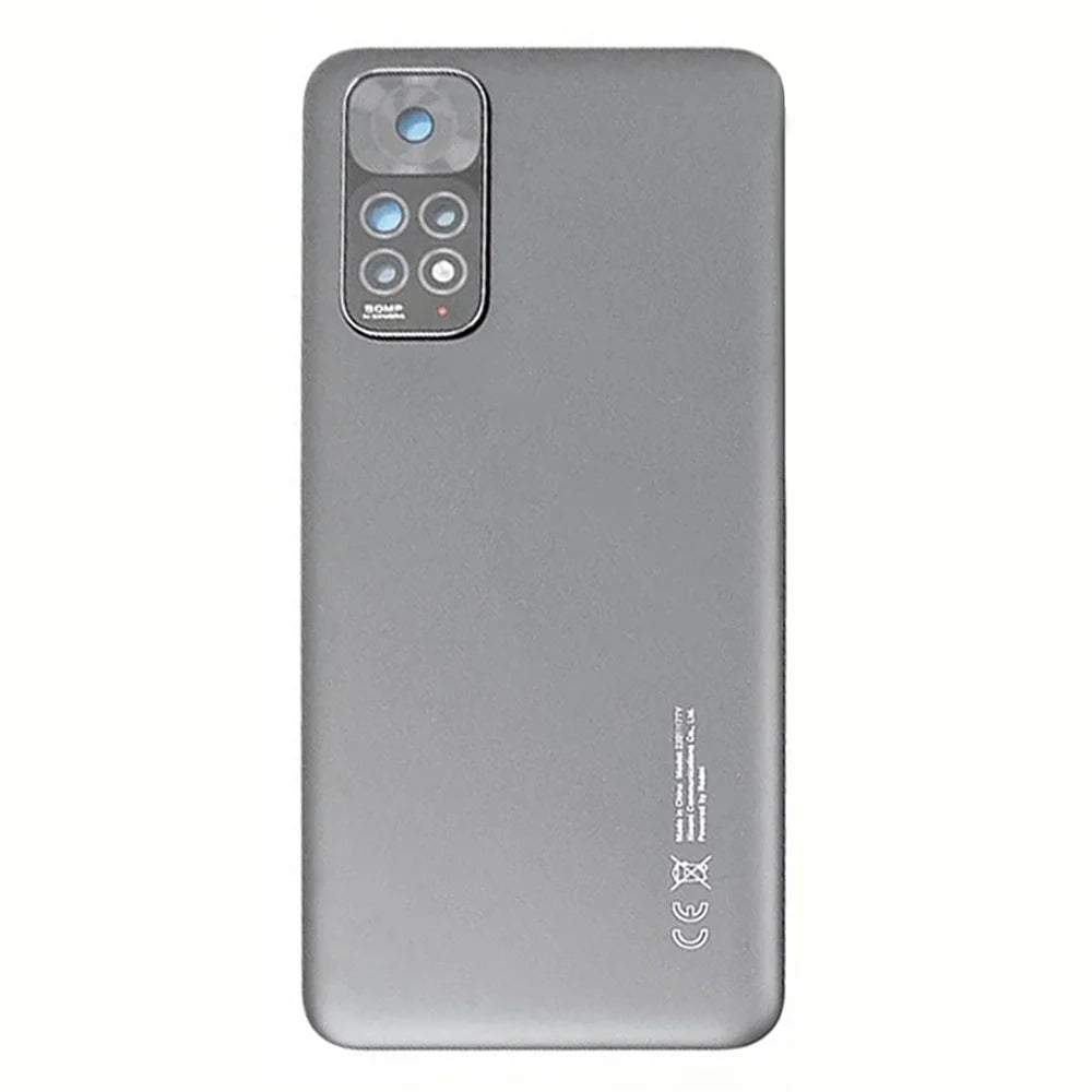 For Xiaomi Redmi Note 11 4G (Qualcomm) Back Battery Housing Cover with Camera Ring Lens -  Black - 2