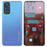 For Xiaomi Redmi Note 11S 4G Back Battery Housing Cover with Camera Ring Lens Cover Spare Part - Blue - 1