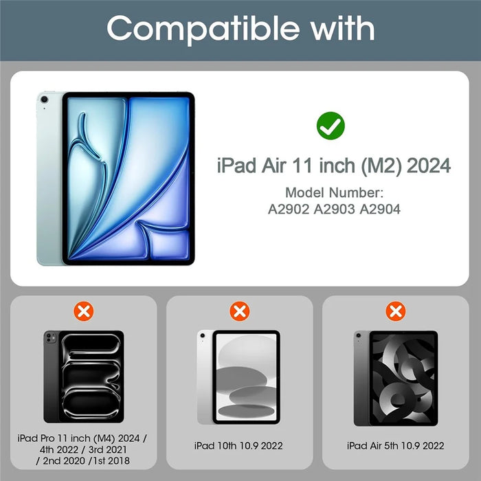 2Pcs For iPad Air 13 (2026) / (2025) / (2024) Tempered Glass Screen Protector 2.5D Arc Edge Screen Film - 6